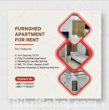 Luxury 2-Bedroom Serviced Apartment in Bashundhara R/A